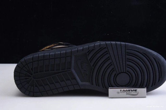 HIGH METALLIC 555088-032 GOLD RETRO AIR (2020) 1 JORDAN BLACK 0728
